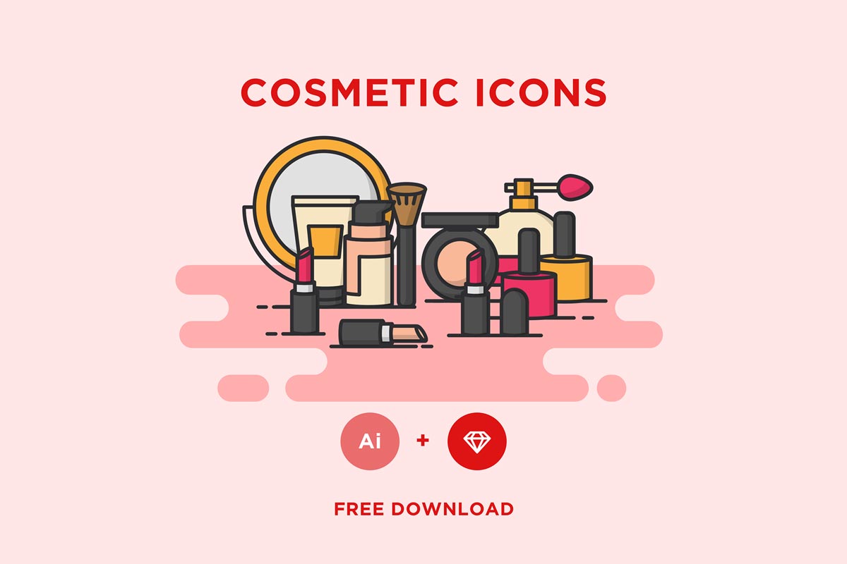 Free Cosmetic Icons Set