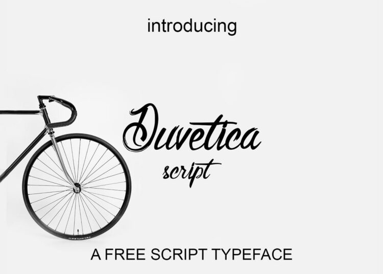 Free Duvetica Script Font