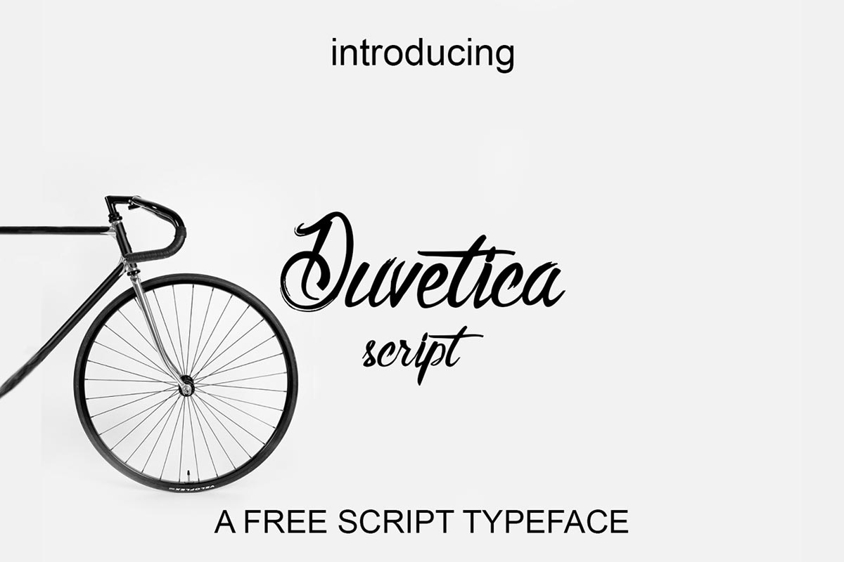Free Duvetica Script Font