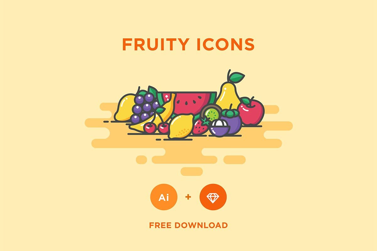 Free Fruity Icons Set
