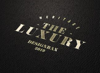 Free Luxury Logo Mockup