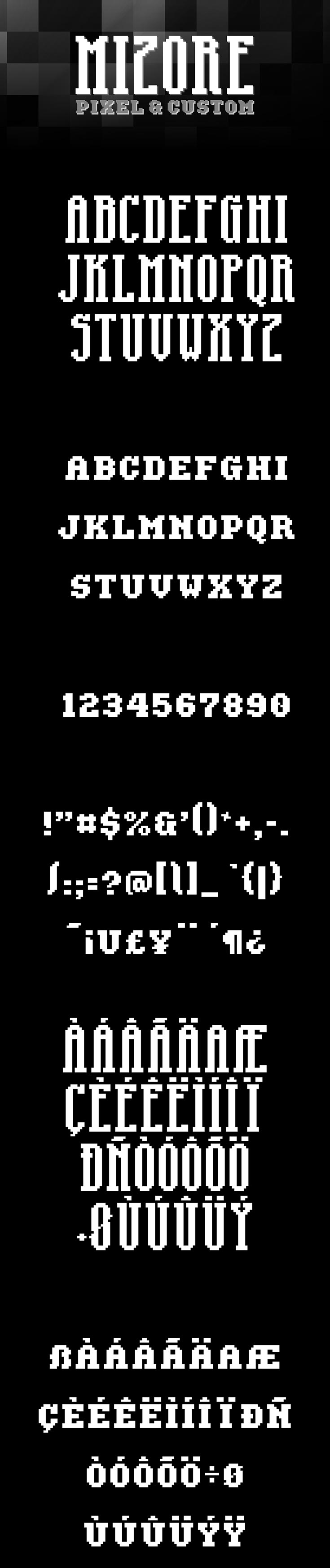 Free Mizore Pixel Font
