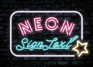 Free Neon Sign Text Effect