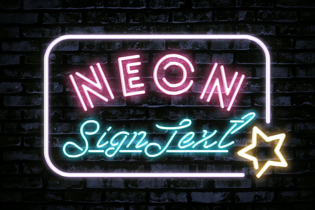 Download Free Neon Sign Text Effect Creativetacos