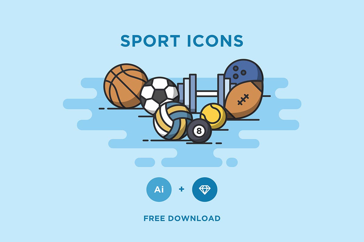 Free Minimal Sport Vector Icons