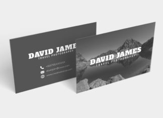 Free Travel Photography Business Card