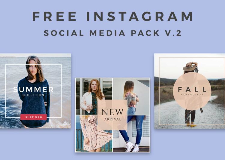 5 Free Instagram Social Media Pack V.2
