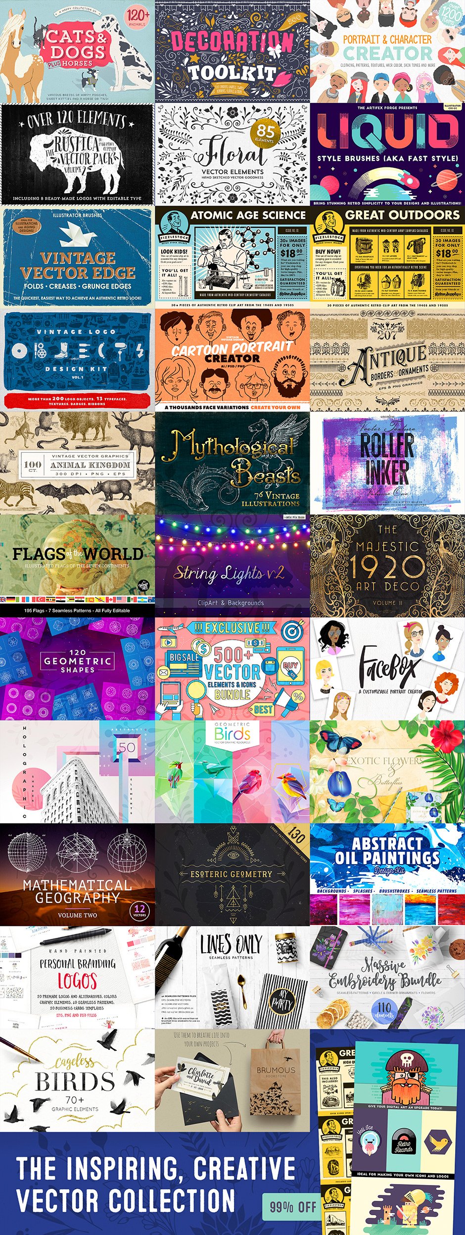 Save $2503 on The Inspiring, Creative Vector Collection
