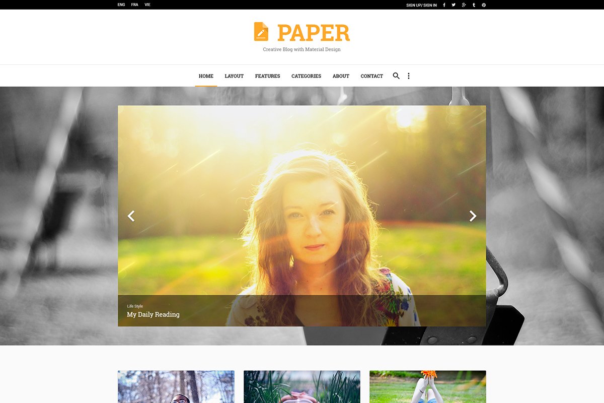 Free Paper PSD Template