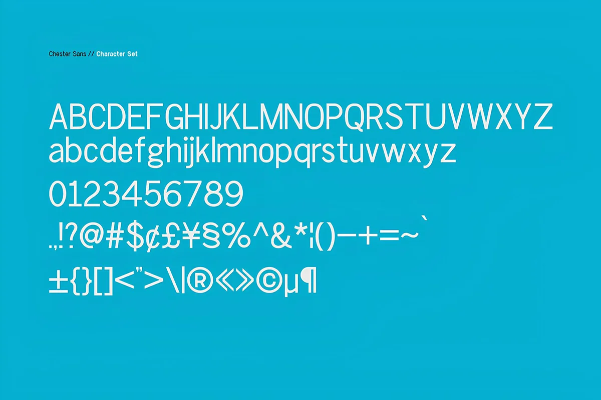 Chester Sans Serif Typeface Preview 4