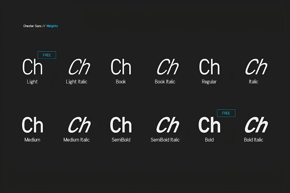 Chester Sans Serif Typeface Preview 5