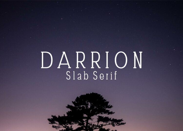 Free Darrion Slab Serif Demo Font