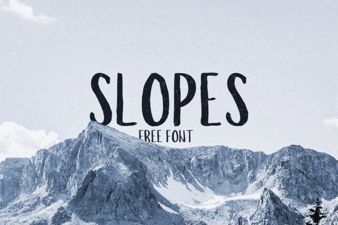 Free Slopes Brush Font
