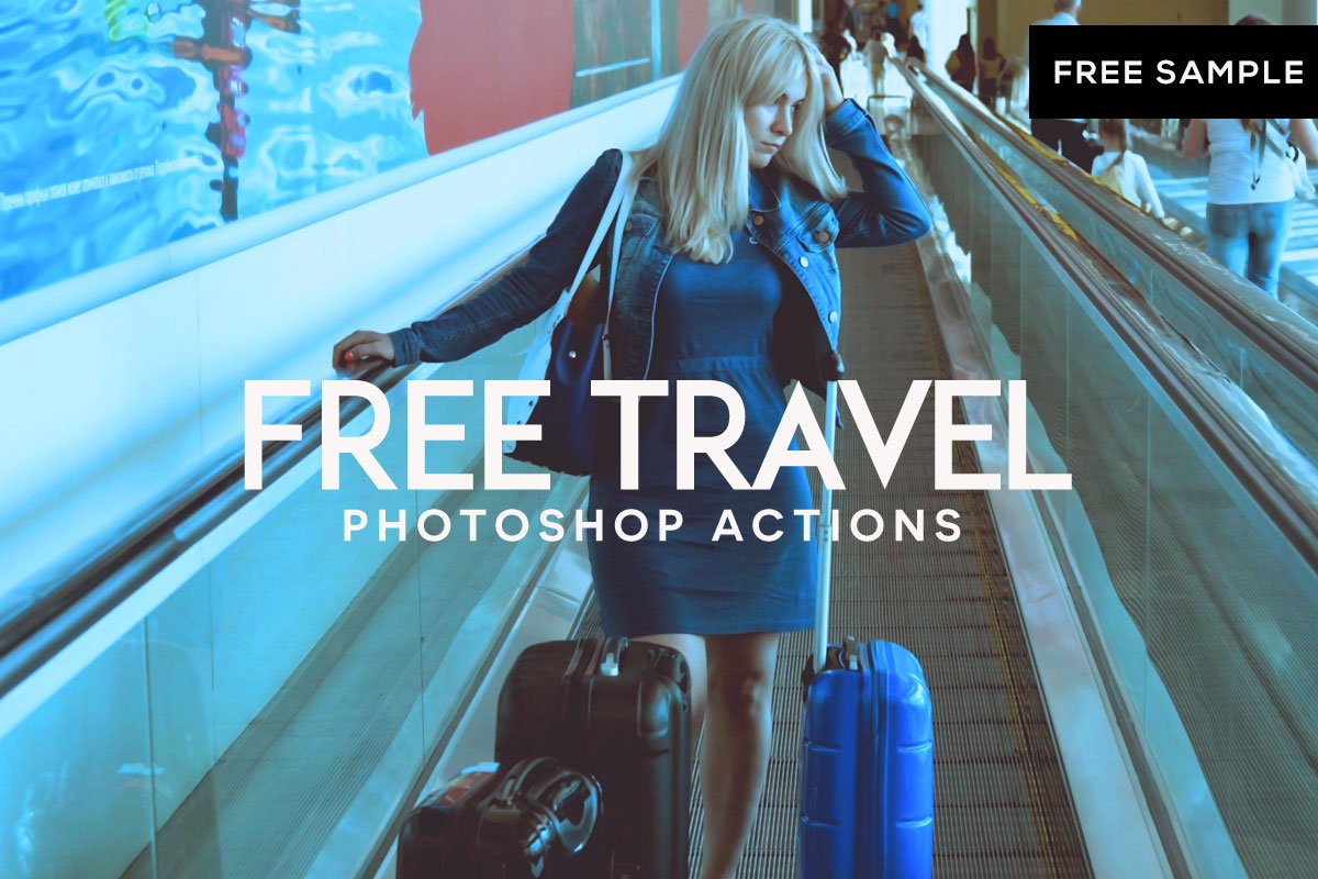 Free Travel Photoshop Actions Display 1