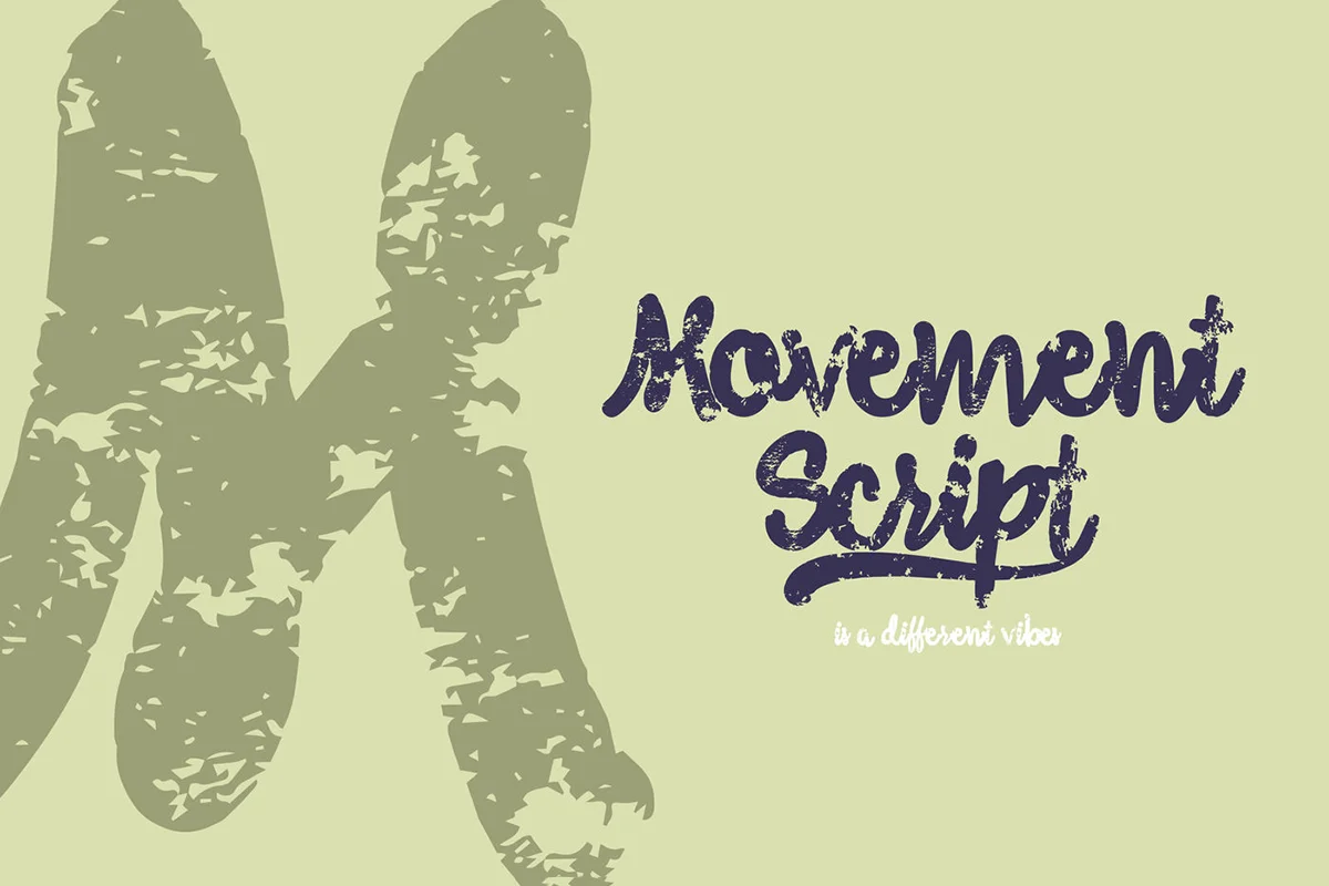 Movement Handletter Script Font Preview 2