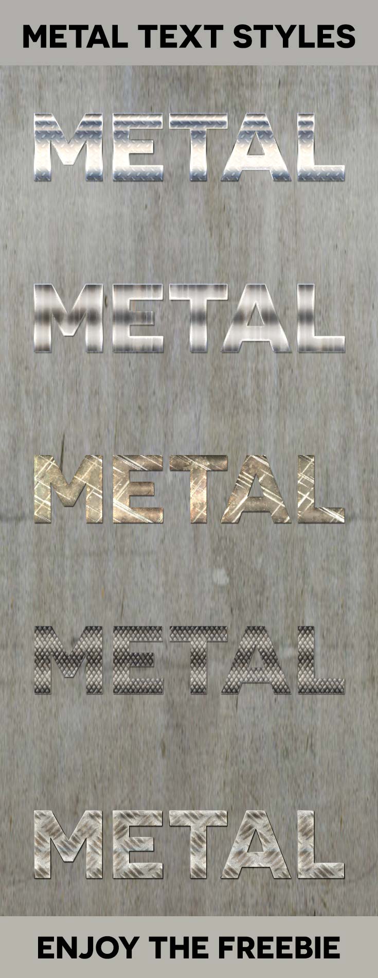 Free Metal Text Styles