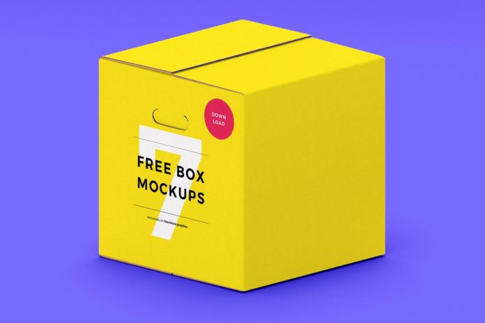 7 Free Box Mockups