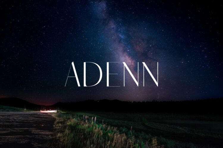 Free Adenn Sans Serif Font