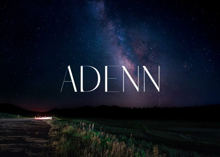 Free Adenn Sans Serif Font