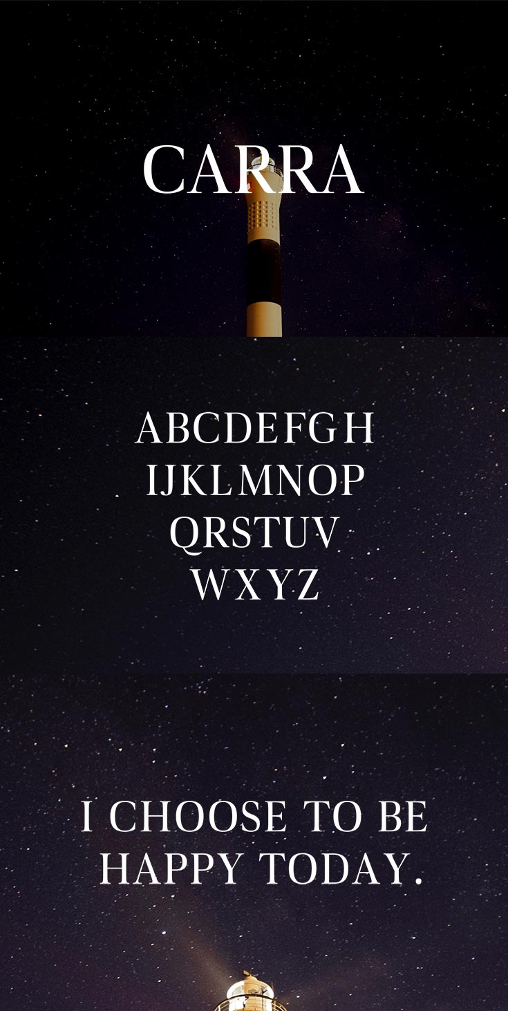 Free Carra Serif Font