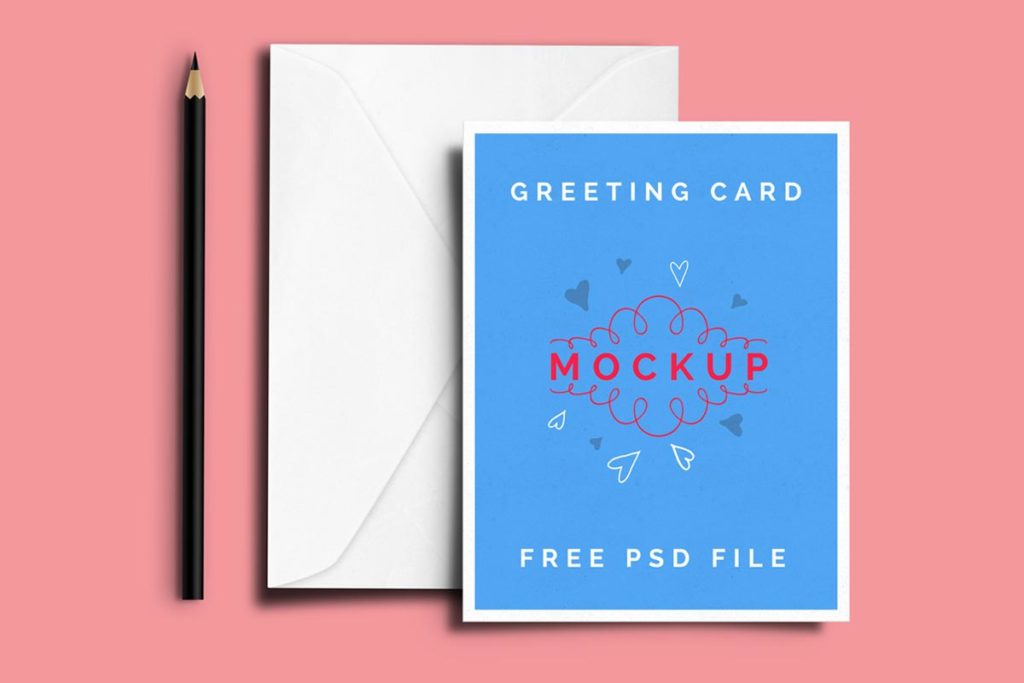 Greeting Card Mockup PSD Free Download - Creativetacos