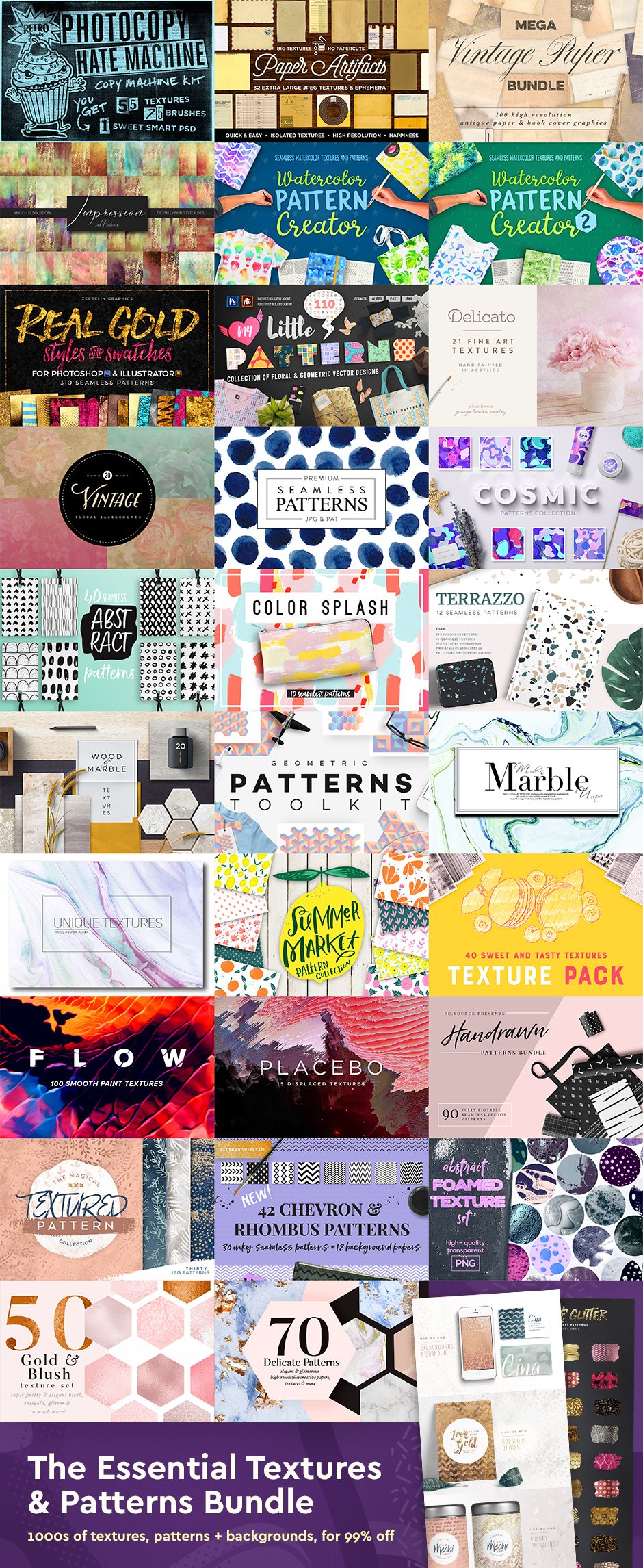 The Essential Textures and Patterns Bundle Just $29