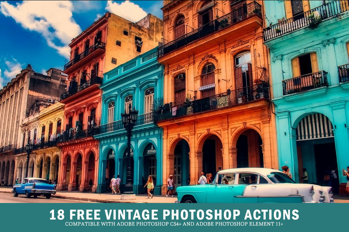 18 Free Vintage Photoshop Actions