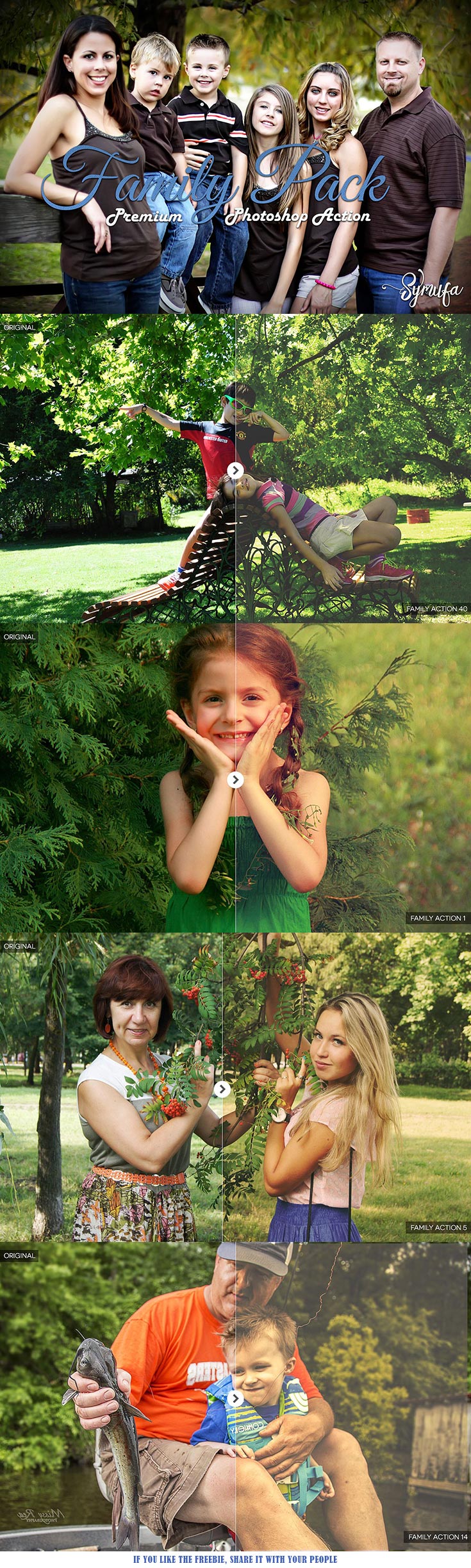 Family Pack Photoshop Actions