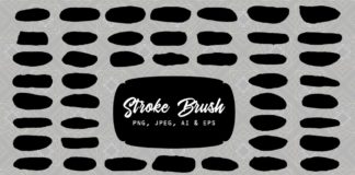 65 Free Black White Brush Stroke