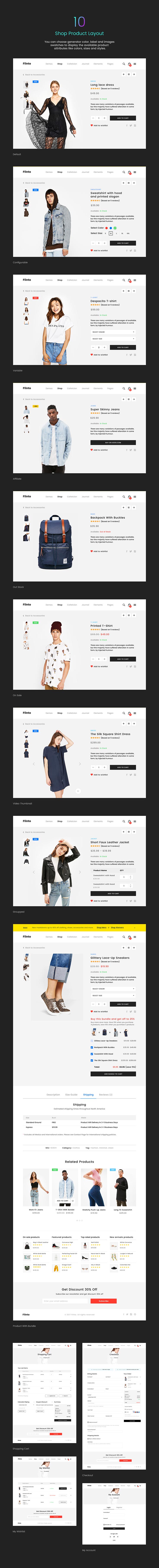 Free Flinto eCommerce PSD Template