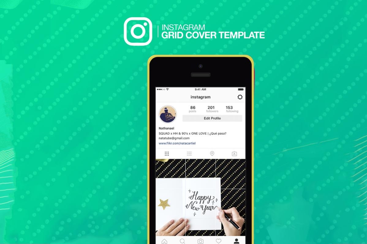 Download Free Instagram Grid Cover Mockup — Creativetacos