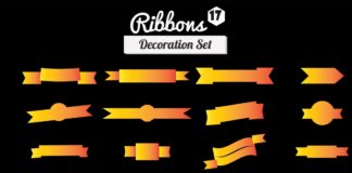 17 Free Ribbons Decoration Set