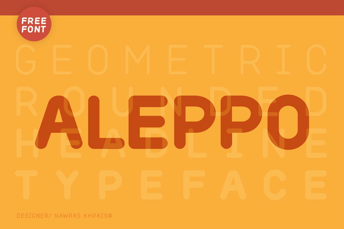 Free Aleppo Sans Serif Typeface