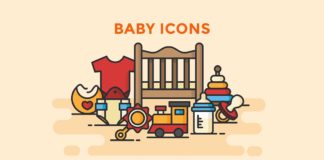 Free Baby Vector Icons Pack