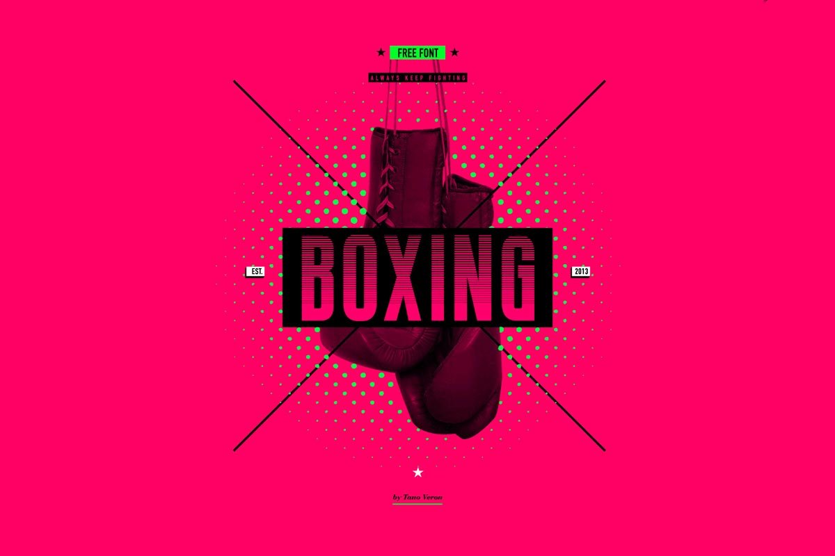Free Boxing Display Font