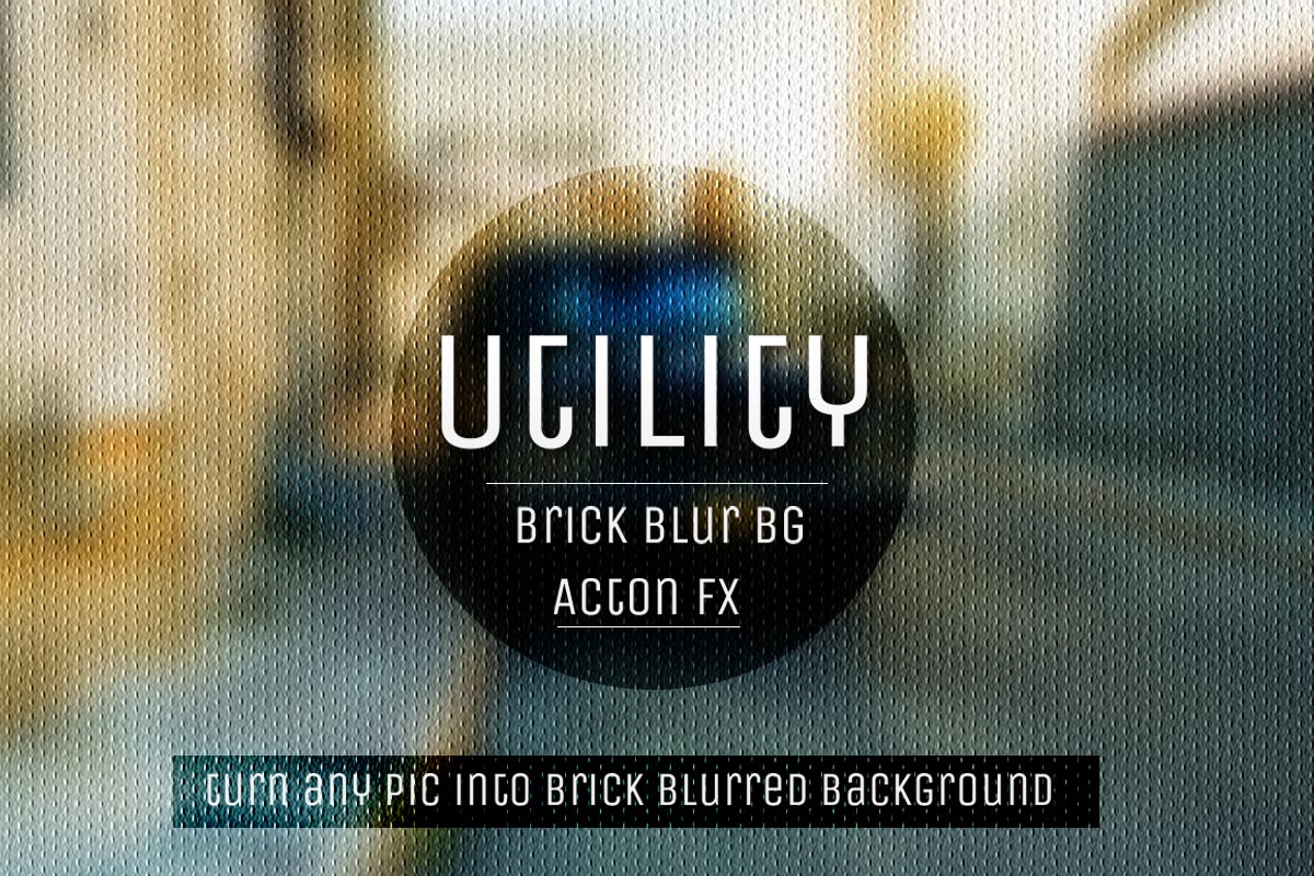 Free Brick Blur Background Photoshop Actions