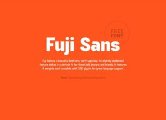 Free Fuji Sans Serif Typeface