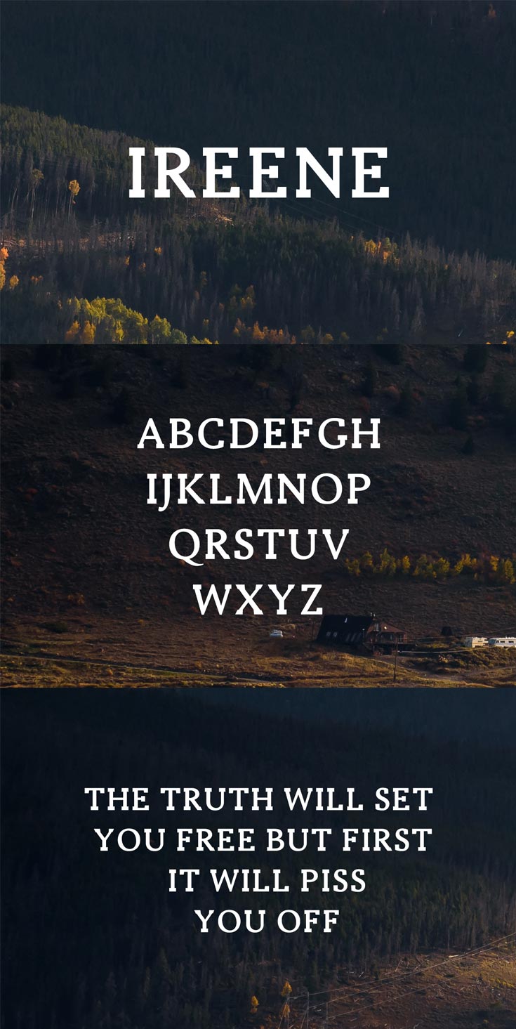Free Ireene Serif Font