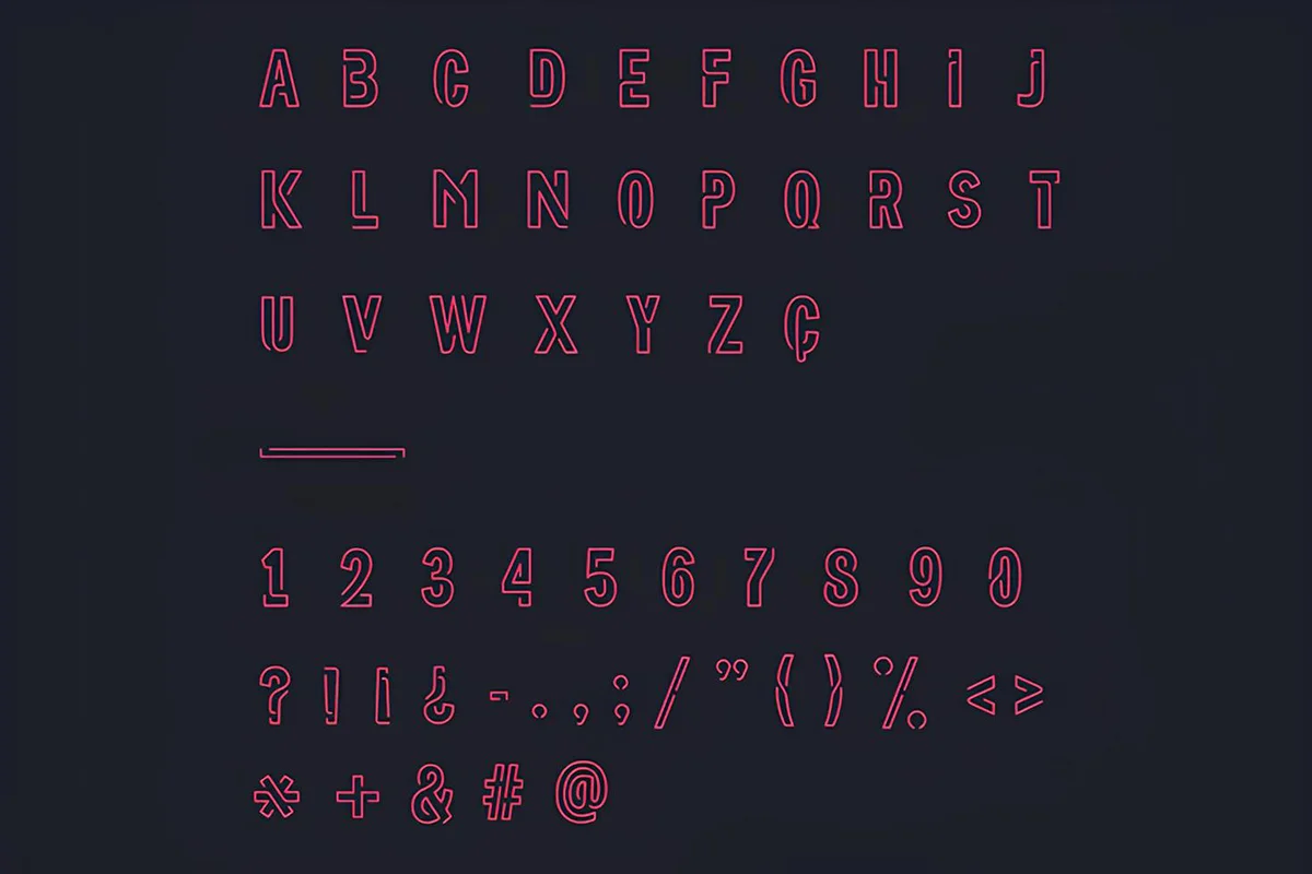 Neoneon Sans Serif Font Preview 1