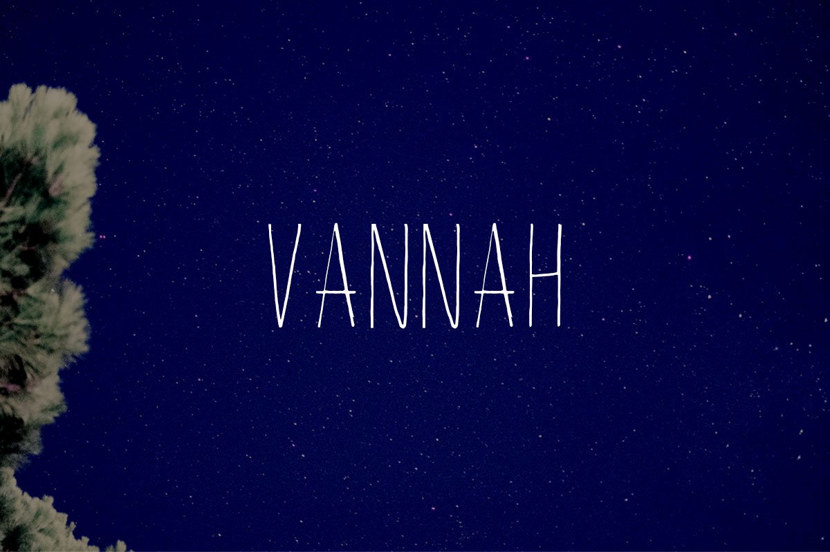 Free Vannah Handmade Font