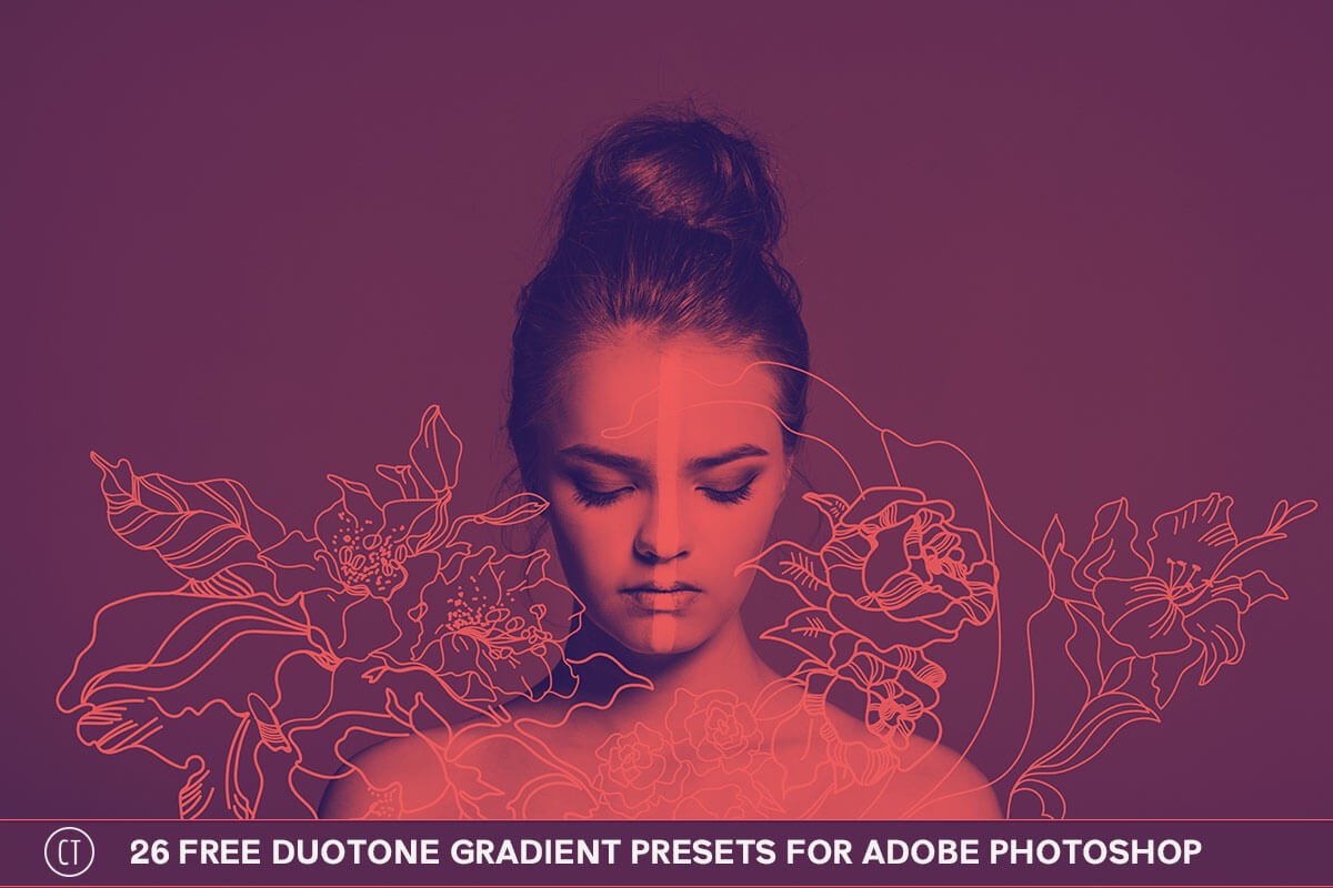 26 Free Duotone Gradient Presets for Adobe Photoshop