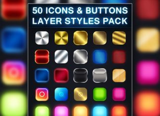 50 Free Photoshop Icon Styles Pack