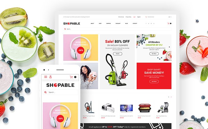 Shopable - Multiconcept Store Responsive WooCommerce Theme 