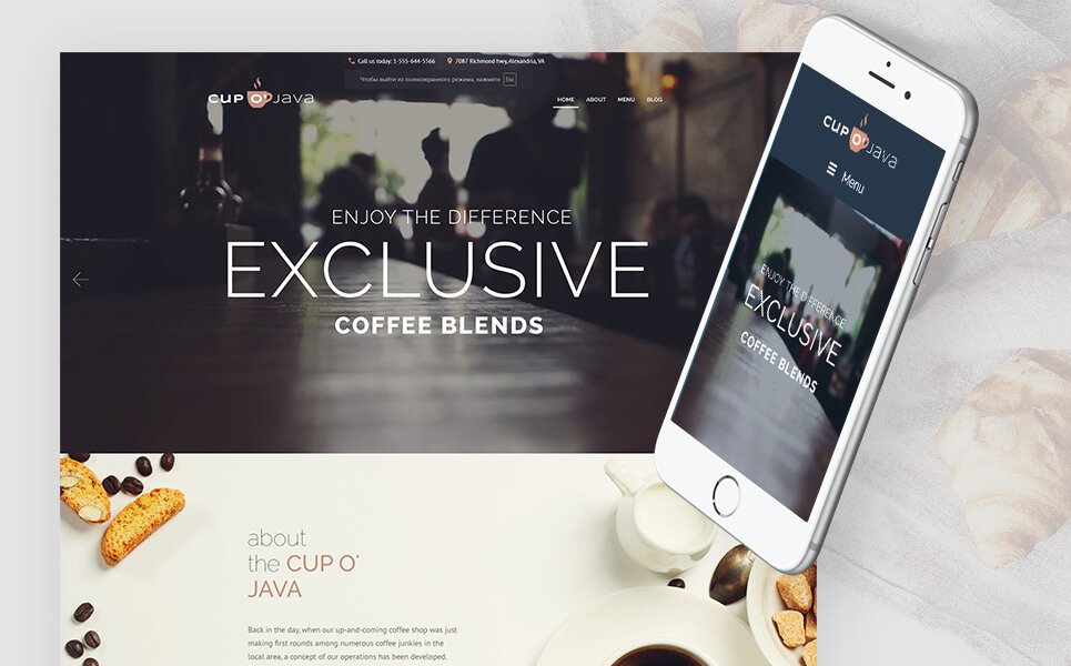 Coffee Shop WordPress Theme 