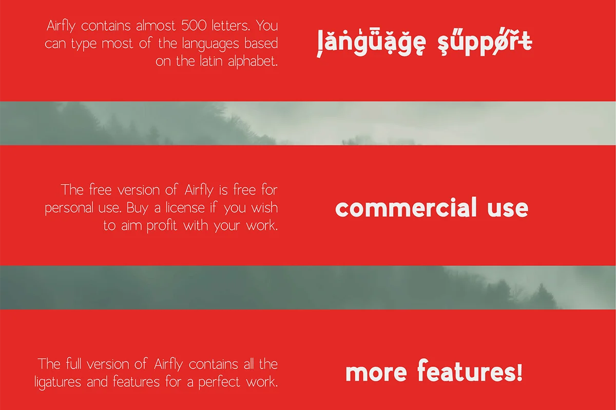 Airfly Sans Serif Font Preview 5