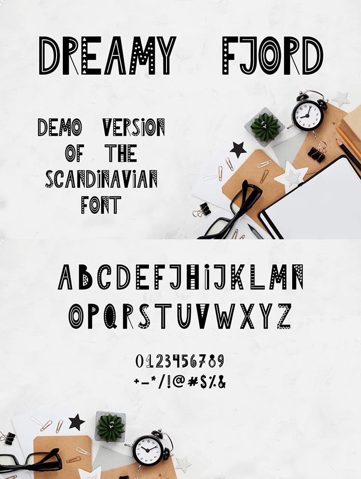 Free Dreamy Fjord font
