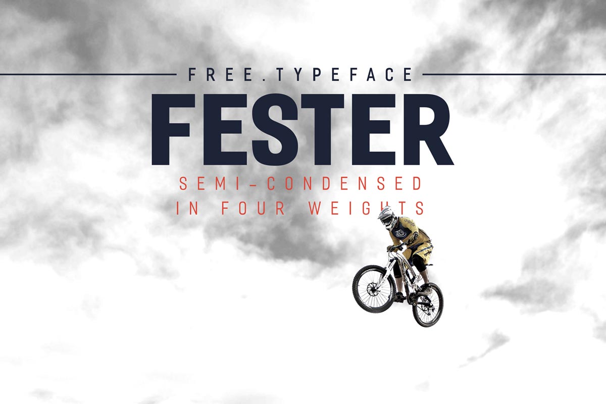 Free Fester Sans Serif Typeface