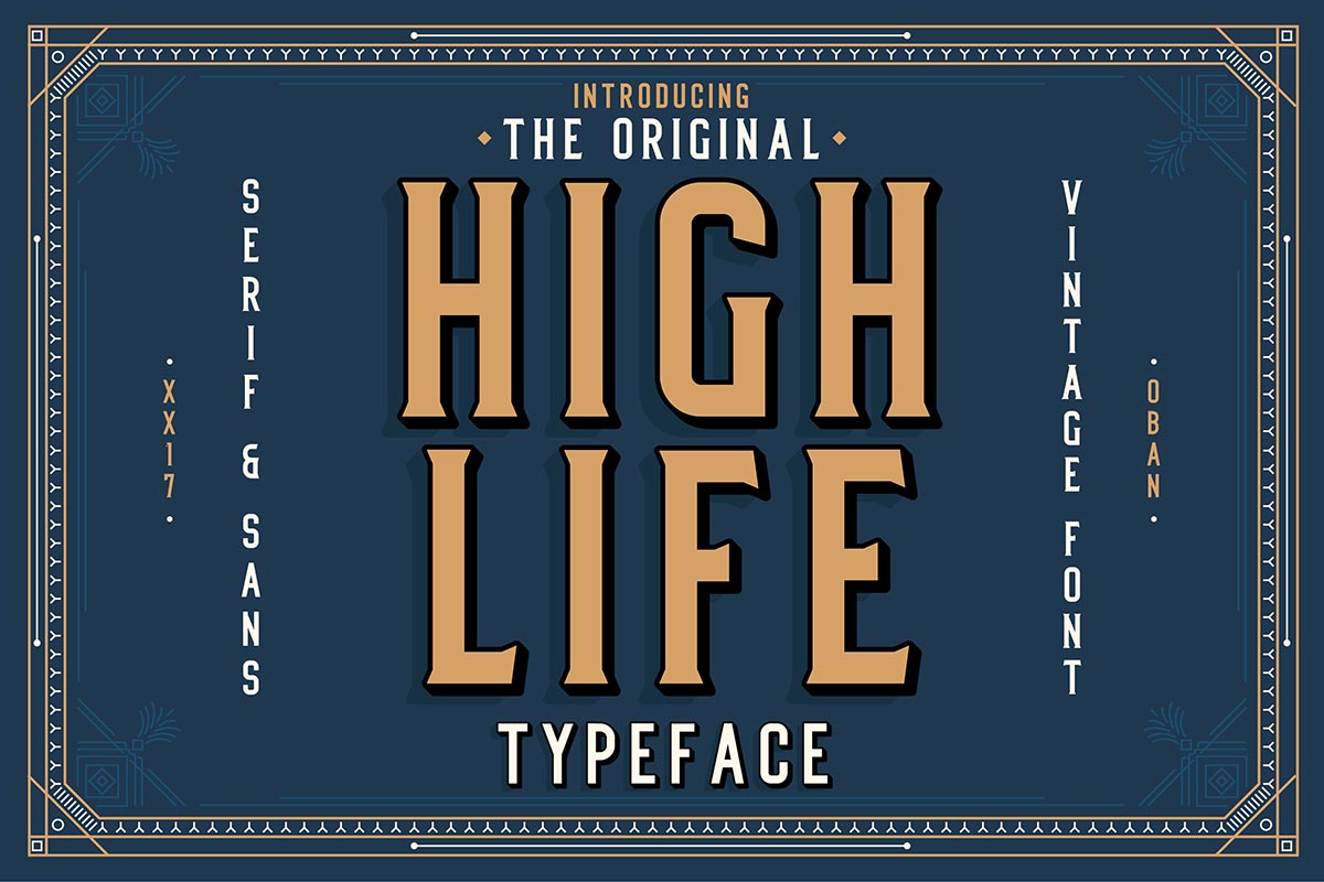 Free High Life Serif Font