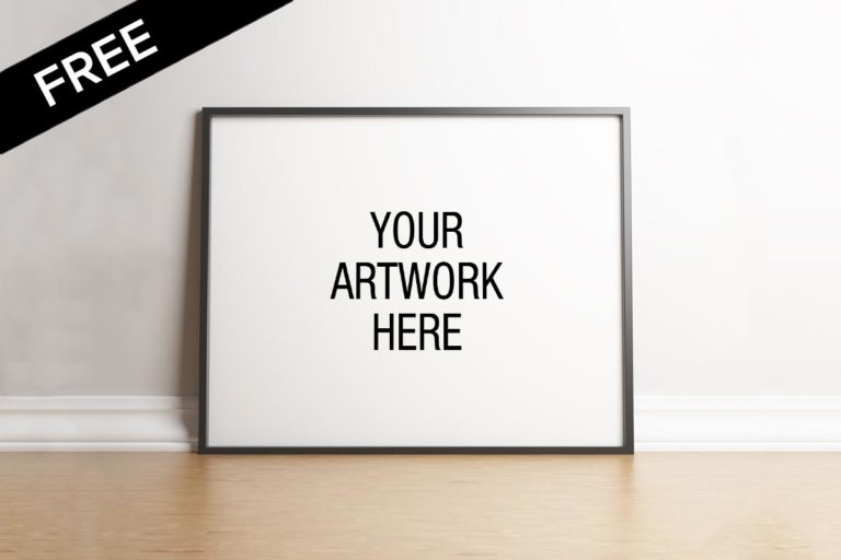 Download Free Landscape Poster Frame Mockup Creativetacos PSD Mockup Templates