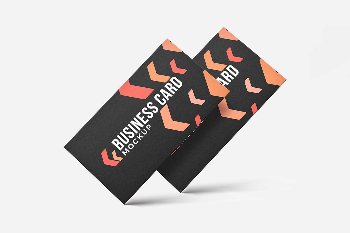 Free Modern Business Card Mockup